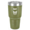 Skulls 30 oz Stainless Steel Tumbler - Olive - Single-Sided (Personalized)