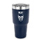 Skulls 30 oz Stainless Steel Tumbler - Navy - Single Sided (Personalized)