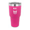 Skulls 30 oz Stainless Steel Ringneck Tumblers - Pink - FRONT
