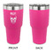 Skulls 30 oz Stainless Steel Ringneck Tumblers - Pink - Single Sided - APPROVAL