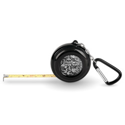 Skulls Pocket Tape Measure - 6 Ft w/ Carabiner Clip (Personalized)