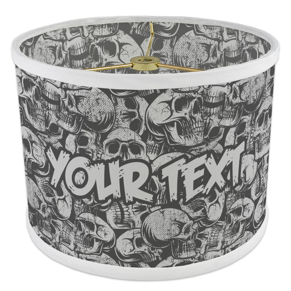 Skulls 8" Drum Lampshade - ANGLE Poly-Film