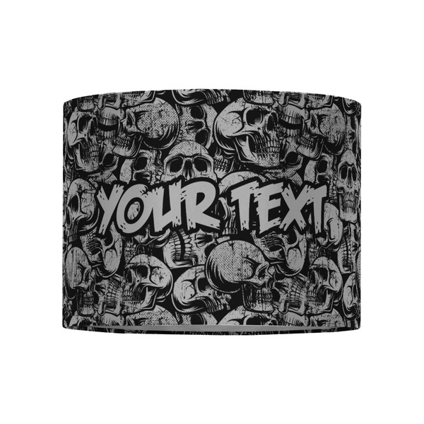 Skulls 8" Drum Lampshade - FRONT (Fabric)