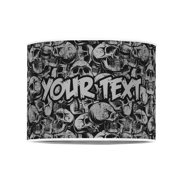 Skulls 8" Drum Lampshade - FRONT (Poly Film)