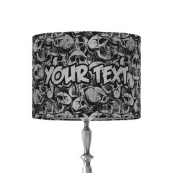 Skulls 8" Drum Lamp Shade - Fabric (Personalized)
