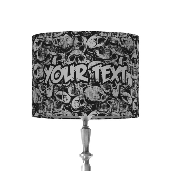 Custom Skulls 8" Drum Lamp Shade - Fabric (Personalized)