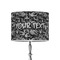 Skulls 8" Drum Lampshade - ON STAND (Poly Film)