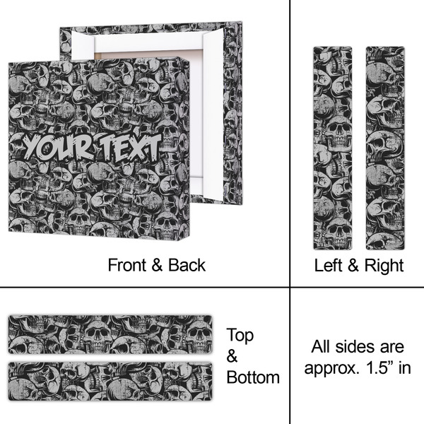 Skulls 8x8 - Canvas Print - Approval