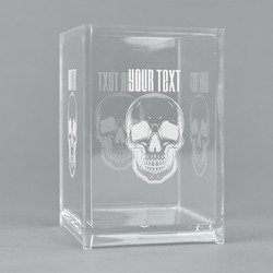 Skulls Acrylic Pen Holder (Personalized)