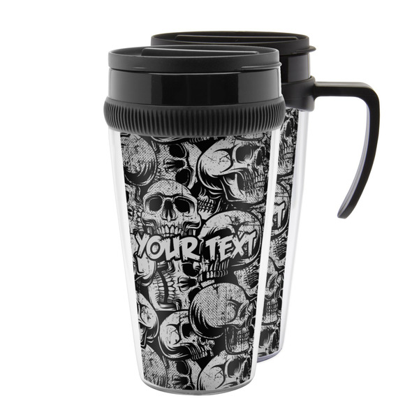 Custom Skulls Acrylic Travel Mug (Personalized)