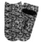 Skulls Adult Ankle Socks - Single Pair - Front and Back