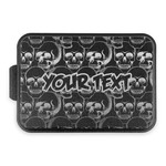 Skulls Aluminum Baking Pan with Black Lid (Personalized)