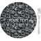Skulls 8" Glass Appetizer / Dessert Plates - Single or Set (Personalized)