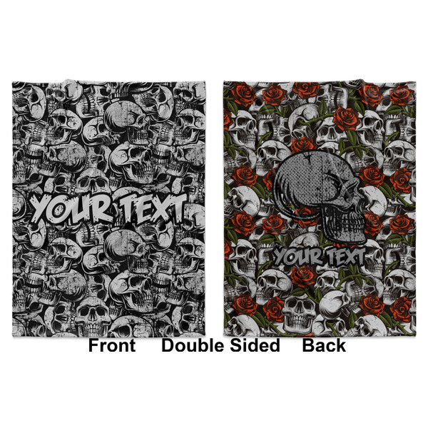 Skulls Baby Blanket (Double Sided - Printed Front and Back)