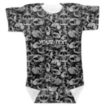 Skulls Baby Bodysuit 0-3 (Personalized)