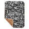 Skulls Sherpa Baby Blanket - 30" x 40" w/ Name or Text