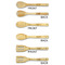 Skulls Bamboo Cooking Utensils Set - Double Sided - APPROVAL