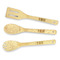 Skulls Bamboo Cooking Utensil Set - Double Sided (Personalized)