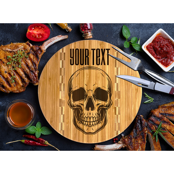 Skulls Bamboo Cutting Boards - LIFESTYLE