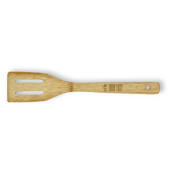 Skulls Bamboo Slotted Spatula - Single Sided (Personalized)