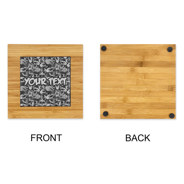Skulls Bamboo Trivet with 6" Tile - APPROVAL