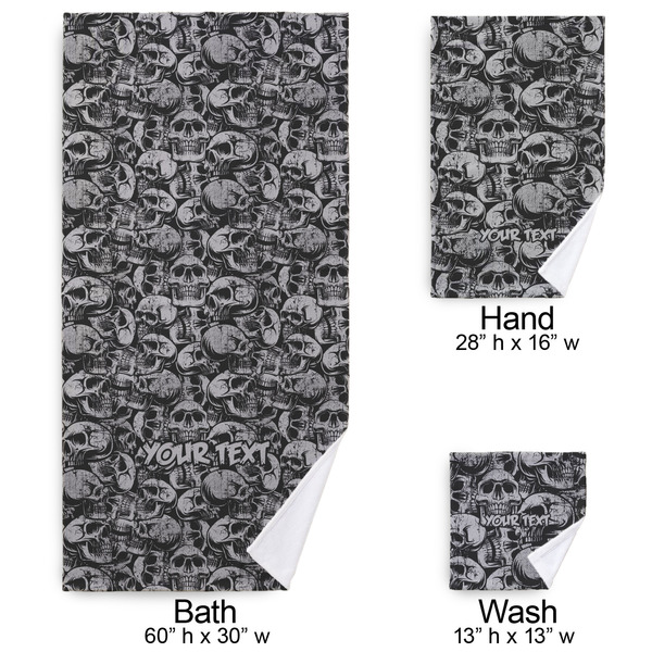 Skulls Bath Towel Sets - 3-piece - Approval