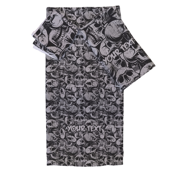 Custom Skulls Bath Towel Set - 3 Pcs (Personalized)