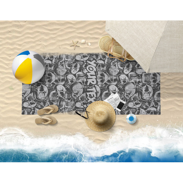 Skulls Beach Towel Lifestyle