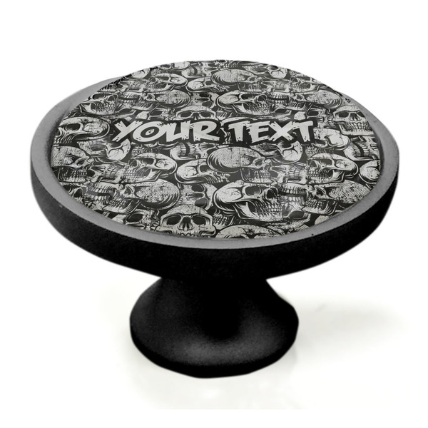Skulls Black Custom Cabinet Knob (Side)