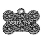 Skulls Bone Shaped Dog ID Tag (Personalized)