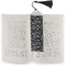 Skulls Bookmark with tassel - In book