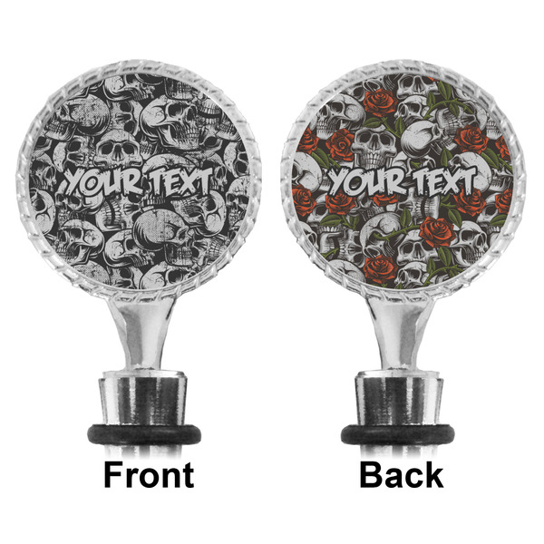 Skulls Bottle Stopper - Front and Back