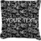Skulls Faux-Linen Throw Pillow 20" (Personalized)