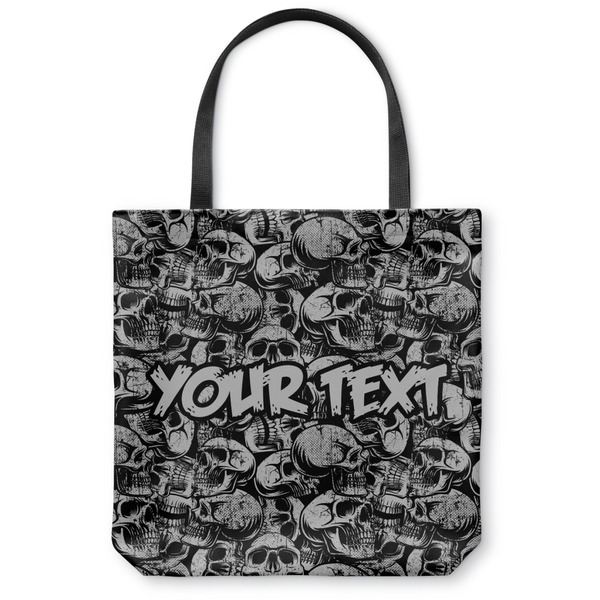 Custom Skulls Canvas Tote Bag (Personalized)