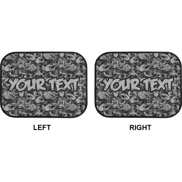 Skulls Car Floor Mats (Back Seat) (Approval)