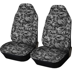 Skulls Car Seat Covers (Set of Two) (Personalized)