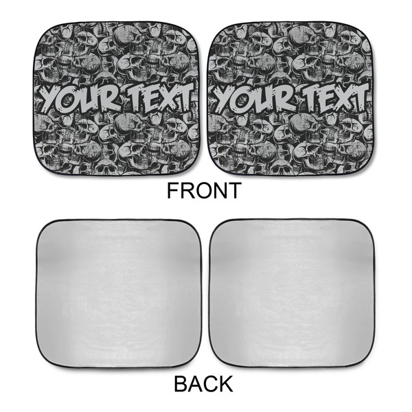 Skulls Car Sun Shades - APPROVAL