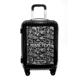 Skulls Carry On Hard Shell Suitcase (Personalized)