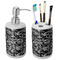 Skulls Ceramic Bathroom Accessories Set (Personalized)