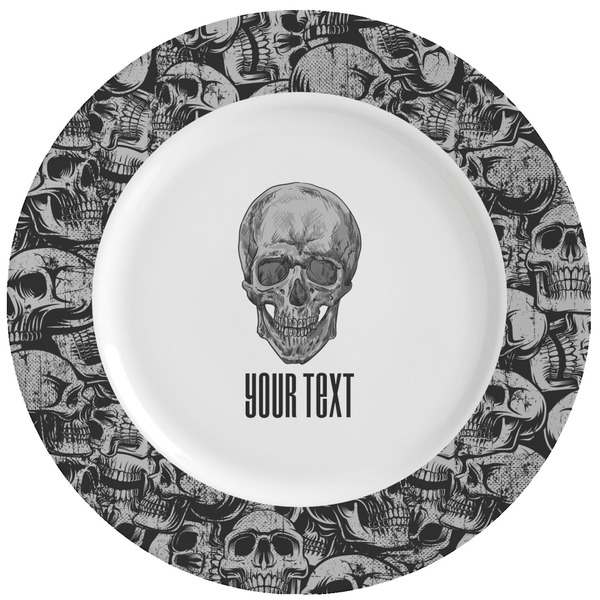 Custom Skulls Ceramic Dinner Plates (Set of 4) (Personalized)