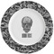 Skulls Ceramic Dinner Plates (Set of 4) (Personalized)