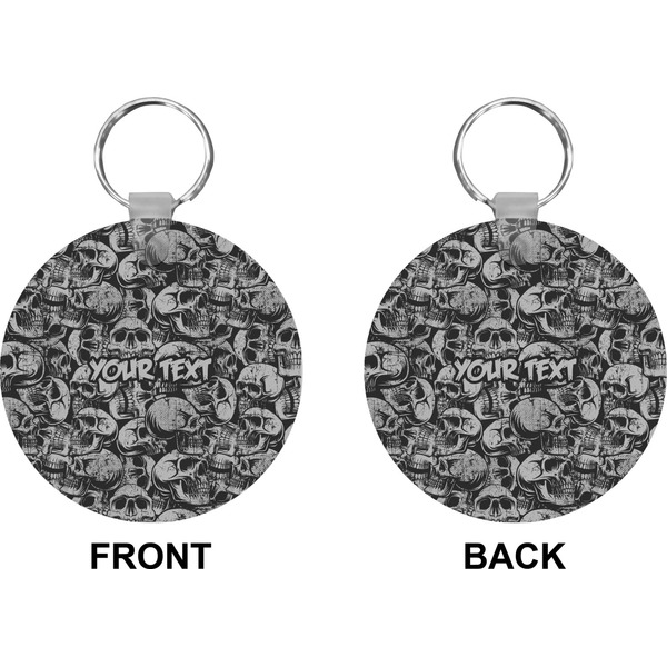 Skulls Circle Keychain (Front + Back)