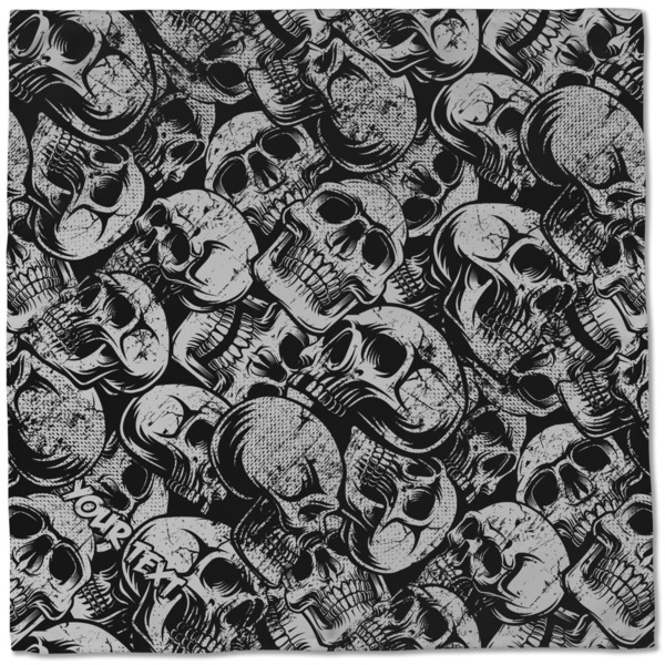 Skulls Cloth Napkins - Personalized Dinner (Full Open)