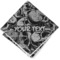 Skulls Cloth Cocktail Napkin - Single w/ Name or Text