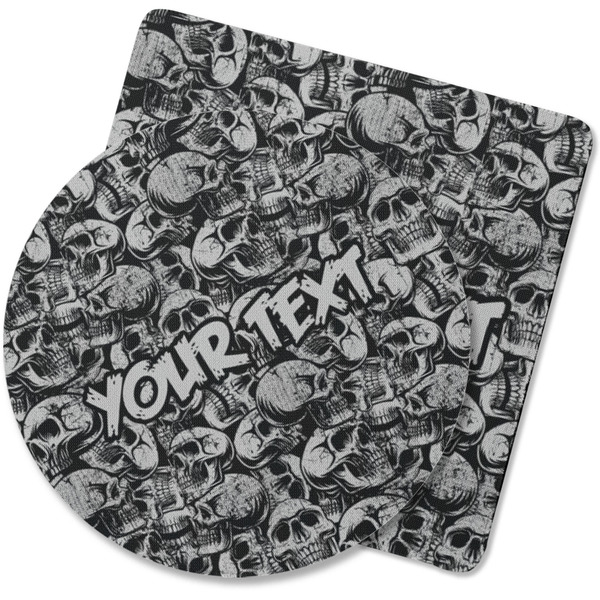 Custom Skulls Rubber Backed Coaster (Personalized)