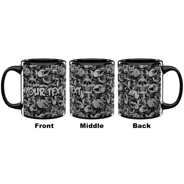 Skulls Coffee Mug - 11 oz - Black APPROVAL