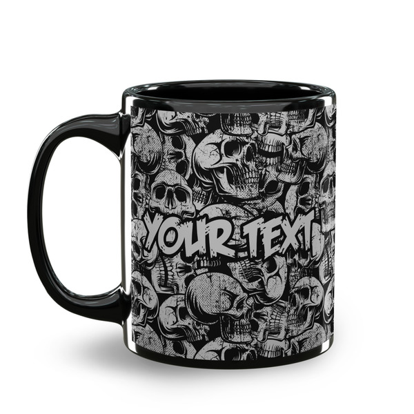 Skulls Coffee Mug - 11 oz - Black