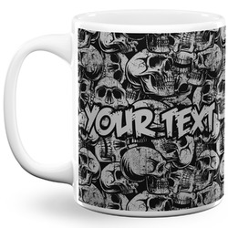 Skulls 11 Oz Coffee Mug - White (Personalized)
