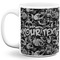 Skulls 11 Oz Coffee Mug - White (Personalized)
