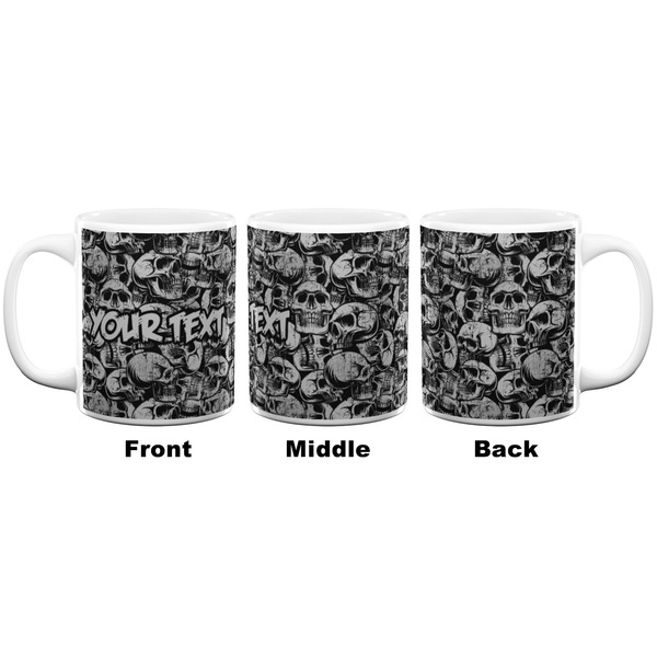 Skulls Coffee Mug - 11 oz - White APPROVAL